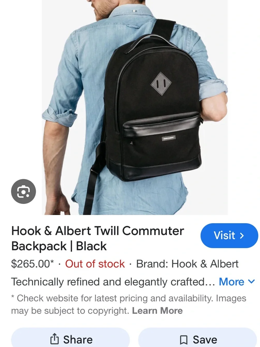 Men’s Gray Everyday Backpack by